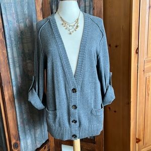 Michael Kors gray sweater cardigan